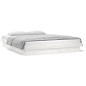 vidaXL Estructura de cama con LEDs madera maciza blanca 150x200 cm vidaXL Estructura de cama con LEDs madera maciza blanca 150x200 cm