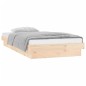 vidaXL Estructura de cama con LED madera maciza 90x190 cm vidaXL Estructura de cama con LED madera maciza 90x190 cm