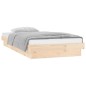 vidaXL Estructura de cama con LED madera maciza 90x190 cm vidaXL Estructura de cama con LED madera maciza 90x190 cm