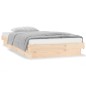 vidaXL Estructura de cama con LED madera maciza 90x190 cm vidaXL Estructura de cama con LED madera maciza 90x190 cm