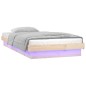 vidaXL Estructura de cama con LED madera maciza 90x190 cm vidaXL Estructura de cama con LED madera maciza 90x190 cm