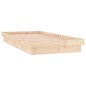 vidaXL Estructura de cama con LED madera maciza 90x190 cm vidaXL Estructura de cama con LED madera maciza 90x190 cm