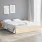 vidaXL Estructura de cama de madera maciza 140x190 cm vidaXL Estructura de cama de madera maciza 140x190 cm