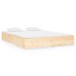 vidaXL Estructura de cama de madera maciza 140x190 cm vidaXL Estructura de cama de madera maciza 140x190 cm