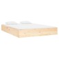 vidaXL Estructura de cama de madera maciza 140x190 cm vidaXL Estructura de cama de madera maciza 140x190 cm