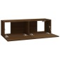 vidaXL Mueble TV de pared 2 uds madera contrachapada roble 100x30x30cm vidaXL Mueble TV de pared 2 uds madera contrachapada roble 100x30x30cm