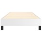 vidaXL Estructura de cama box spring cuero sintético blanco 100x200 cm vidaXL Estructura de cama box spring cuero sintético blanco 100x200 cm