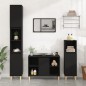 vidaXL Armario para lavabo madera contrachapada negro 80x33x60 cm vidaXL Armario para lavabo madera contrachapada negro 80x33x60 cm