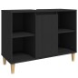 vidaXL Armario para lavabo madera contrachapada negro 80x33x60 cm vidaXL Armario para lavabo madera contrachapada negro 80x33x60 cm