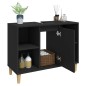 vidaXL Armario para lavabo madera contrachapada negro 80x33x60 cm vidaXL Armario para lavabo madera contrachapada negro 80x33x60 cm