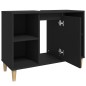 vidaXL Armario para lavabo madera contrachapada negro 80x33x60 cm vidaXL Armario para lavabo madera contrachapada negro 80x33x60 cm