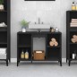 vidaXL Armario para lavabo madera contrachapada negro 80x33x60 cm vidaXL Armario para lavabo madera contrachapada negro 80x33x60 cm