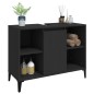 vidaXL Armario para lavabo madera contrachapada negro 80x33x60 cm vidaXL Armario para lavabo madera contrachapada negro 80x33x60 cm
