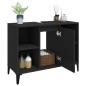 vidaXL Armario para lavabo madera contrachapada negro 80x33x60 cm vidaXL Armario para lavabo madera contrachapada negro 80x33x60 cm