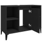 vidaXL Armario para lavabo madera contrachapada negro 80x33x60 cm vidaXL Armario para lavabo madera contrachapada negro 80x33x60 cm
