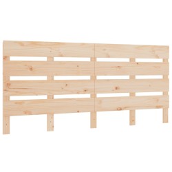 vidaXL Cabecero madera maciza de pino 120x3x80 cm