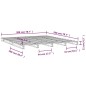 vidaXL Cama de palets madera maciza de pino 200x200 cm vidaXL Cama de palets madera maciza de pino 200x200 cm