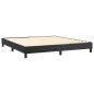 vidaXL Estructura de cama box spring cuero sintético negro 160x200 cm vidaXL Estructura de cama box spring cuero sintético negro 160x200 cm