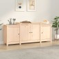 vidaXL Aparador de madera maciza de pino 164x37x68 cm