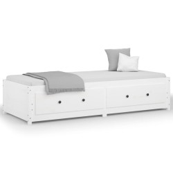 vidaXL Sofá cama de madera maciza de pino 90x190 cm