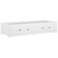 vidaXL Sofá cama de madera maciza de pino 90x190 cm vidaXL Sofá cama de madera maciza de pino 90x190 cm