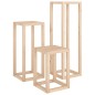 vidaXL Set de soportes para plantas 3 piezas madera maciza de pino vidaXL Set de soportes para plantas 3 piezas madera maciza de pino