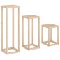 vidaXL Set de soportes para plantas 3 piezas madera maciza de pino vidaXL Set de soportes para plantas 3 piezas madera maciza de pino