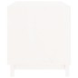 vidaXL Caseta para perros madera maciza de pino blanco 90x60x67 cm