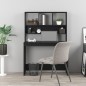 vidaXL Escritorio con estantes madera contrachapada negro 102x45x148cm vidaXL Escritorio con estantes madera contrachapada negro 102x45x148cm