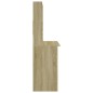 vidaXL Escritorio con estantes contrachapada roble Sonoma 102x45x148cm vidaXL Escritorio con estantes contrachapada roble Sonoma 102x45x148cm