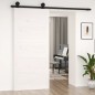 vidaXL Puerta de granero madera maciza pino blanca 90x1,8x204,5 cm vidaXL Puerta de granero madera maciza pino blanca 90x1,8x204,5 cm
