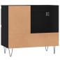 vidaXL Armario de baño madera contrachapada negro 65x33x60 cm vidaXL Armario de baño madera contrachapada negro 65x33x60 cm
