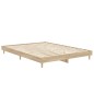 vidaXL Estructura de cama madera contrachapada roble Sonoma 140x190 cm vidaXL Estructura de cama madera contrachapada roble Sonoma 140x190 cm