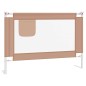 vidaXL Barandilla de seguridad cama de niño tela gris taupe 90x25 cm vidaXL Barandilla de seguridad cama de niño tela gris taupe 90x25 cm