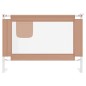 vidaXL Barandilla de seguridad cama de niño tela gris taupe 90x25 cm vidaXL Barandilla de seguridad cama de niño tela gris taupe 90x25 cm