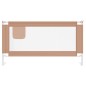 vidaXL Barandilla de seguridad cama de niño gris taupe tela 160x25 cm vidaXL Barandilla de seguridad cama de niño gris taupe tela 160x25 cm