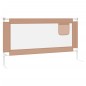 vidaXL Barandilla de seguridad cama de niño gris taupe tela 160x25 cm vidaXL Barandilla de seguridad cama de niño gris taupe tela 160x25 cm