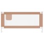 vidaXL Barandilla de seguridad cama de niño taupe tela 190x25 cm vidaXL Barandilla de seguridad cama de niño taupe tela 190x25 cm