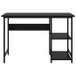 vidaXL Escritorio para ordenador de MDF y metal negro 105x55x72 cm