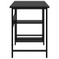 vidaXL Escritorio para ordenador de MDF y metal negro 105x55x72 cm