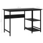 vidaXL Escritorio para ordenador de MDF y metal negro 105x55x72 cm