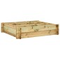 vidaXL Arriate de madera impregnada 90x90x20 cm vidaXL Arriate de madera impregnada 90x90x20 cm