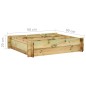 vidaXL Arriate de madera impregnada 90x90x20 cm vidaXL Arriate de madera impregnada 90x90x20 cm