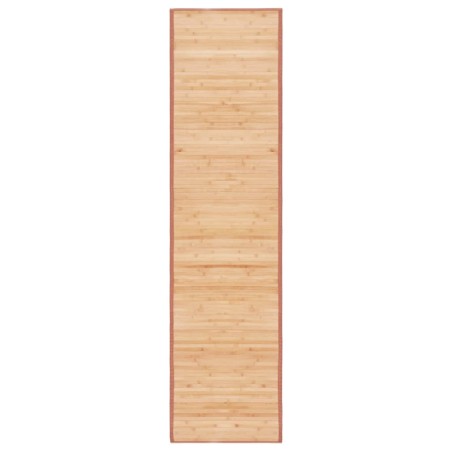 vidaXL Alfombra de bambú marrón 80x300 cm