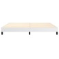 vidaXL Estructura de cama box spring cuero sintético blanco 200x200 cm