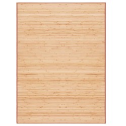 vidaXL Alfombra de bambú marrón 160x230 cm