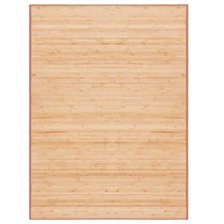 vidaXL Alfombra de bambú marrón 160x230 cm
