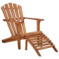 vidaXL Silla de jardín Adirondack con reposapiés madera acacia maciza vidaXL Silla de jardín Adirondack con reposapiés madera acacia maciza