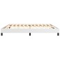 vidaXL Estructura de cama box spring cuero sintético blanco 200x200 cm