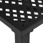 vidaXL Juego de comedor de jardín 5 piezas de acero negro vidaXL Juego de comedor de jardín 5 piezas de acero negro